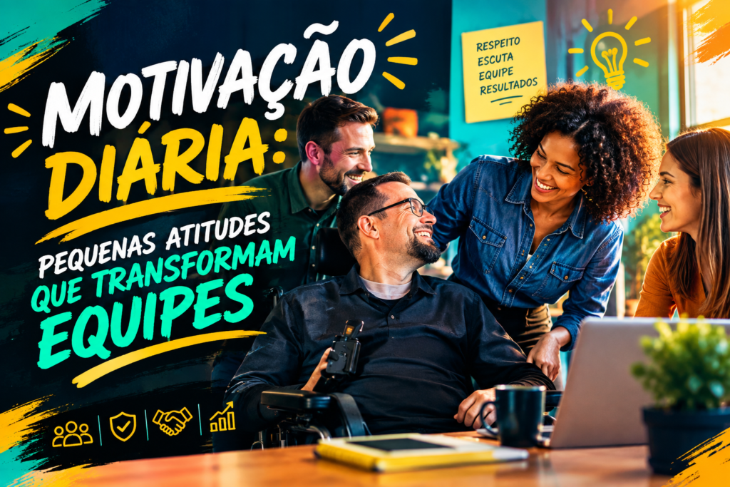 Motivação diária e pequenas atitudes que transformam equipes no ambiente de trabalho